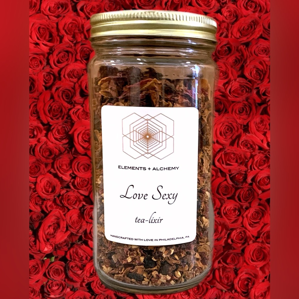 Organic ARTISAN BLEND Handcrafted FRESH LOOSE LEAF TEA - 12oz MASON JAR